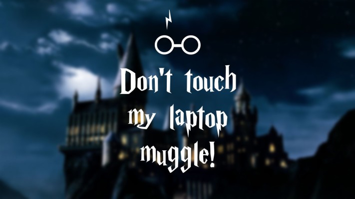 Dont Touch My Laptop Muggle 19x1080 Wallpaper Teahub Io