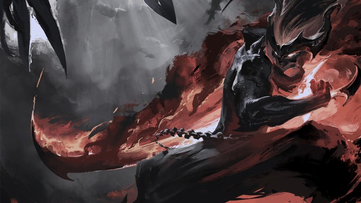 Riven Vs Yasuo By Qiang Zhou Hd Wallpaper Background - Yasuo Vs Riven ...