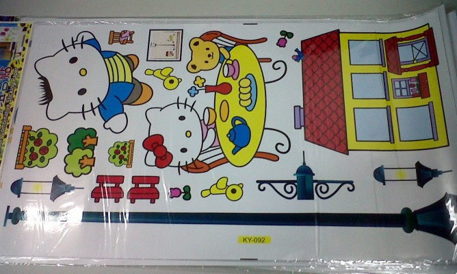  Stiker  Dinding Kamar  Hello  Kitty  700x700 Wallpaper 