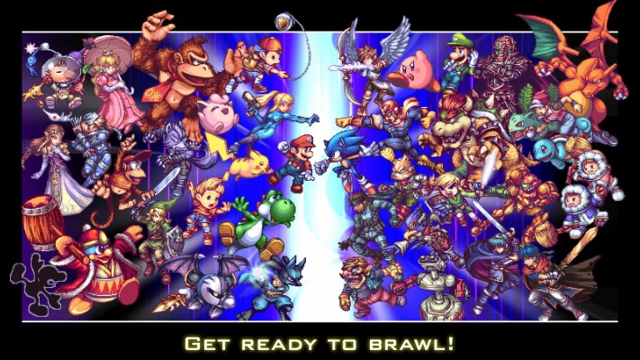 Super Smash Bros Brawl Pixel Art  - HD Wallpaper