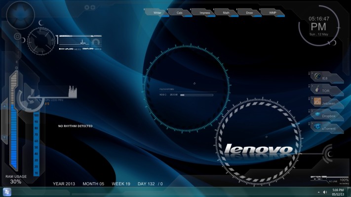 Lenovo Wallpaper Theme - Desktop Lenovo Wallpaper Hd - 1366x768 Wallpaper -  