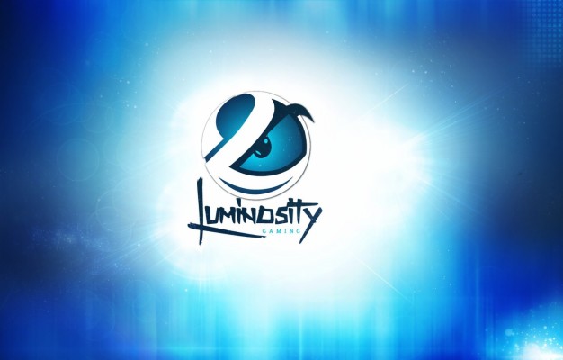 Photo Wallpaper Logo, Blue Background, Csgo, Cs Go, - Luminosity Hd ...