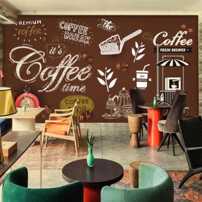 Cheap Wallpaper 3d Vintage Wallpaper Mural Coffee Shop - 3d Kopi ...