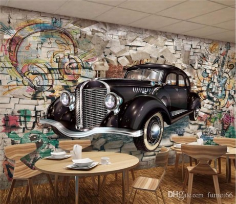 3d Mural Car - 750x650 Wallpaper - teahub.io