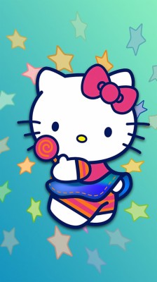 Hello Kitty Background With Rainbow - 3200x1800 Wallpaper - teahub.io