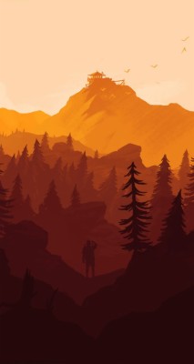 Firewatch Iphone Wallpaper Yellow Pic Hwb15543 - Firewatch Wallpaper ...